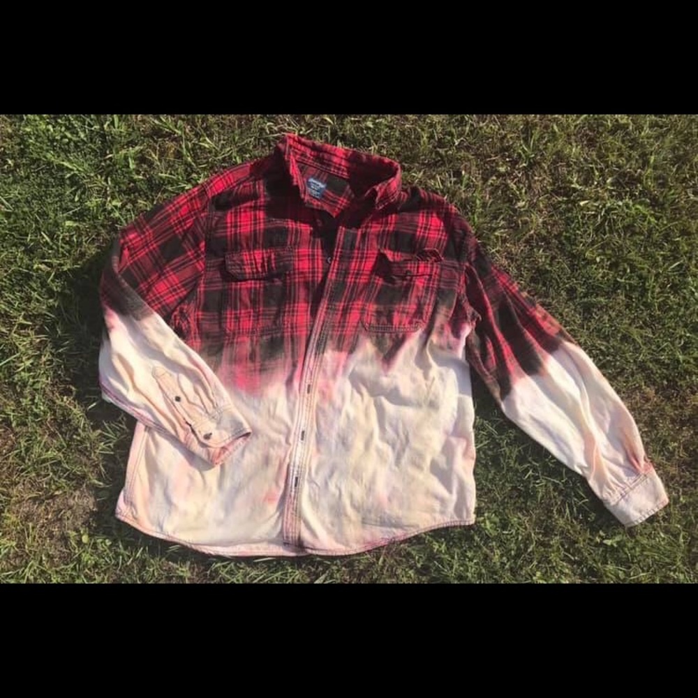 Acid washed flannel